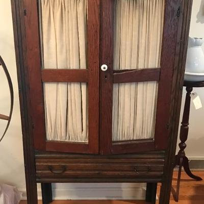 pie safe $99
34 X 15 X 60"