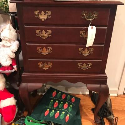 silver chest $199
24 X 14 X 46"
