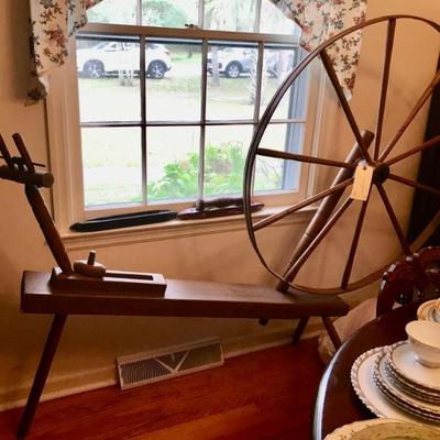 70" spinning wheel $250