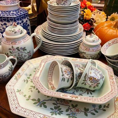 China Set CalyxWare Adams, Singapore bird pattern