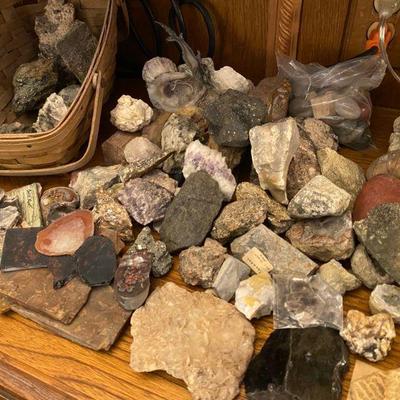 HUGE assortment of rocks, fossils, coral, mica, quartz, pyrite and marble