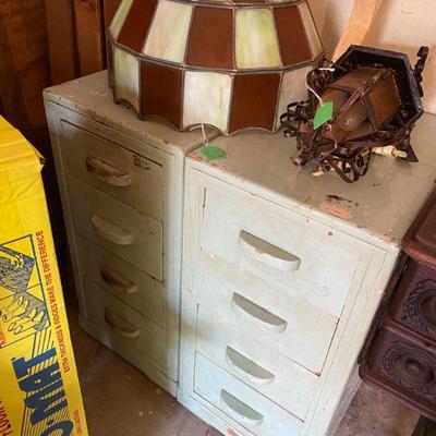 Vintage night stands matching chest