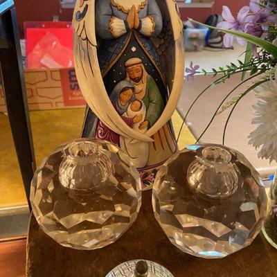 Jim Shore Heartwood Creek Angel, Our Savior is Born and Crystal collection