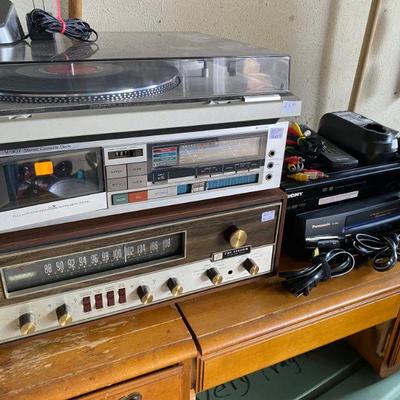 Electronics, Speakers by KLH and Tech, Fisher, Sony and Panasonic