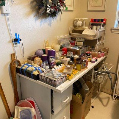 Assortment of Candles and other nick knacks