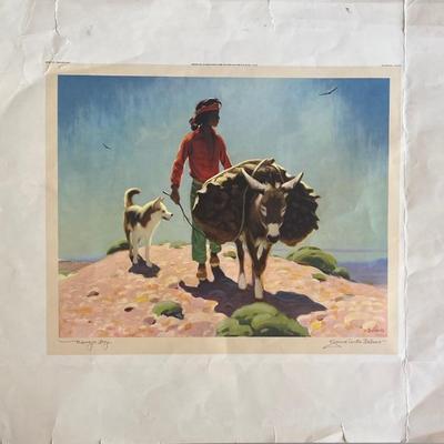 Gerard Curtis Delano 1944 Navajo Boy Print Out Of Frame