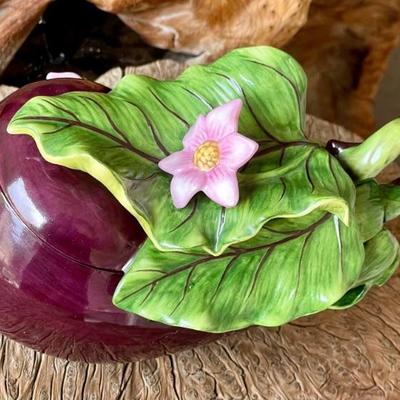 Fitz And Floyd Lidded Eggplant Trinket Box