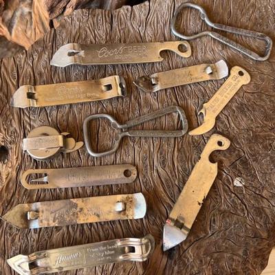 Vintage Collectible Can And Bottle Openers - Coors, Hamms, Frank, Coca Cola, Walter Brewing Co. And More