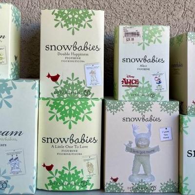 (8) Retired Department 56 Snowbabies - Alice, I Love You More, Time Out, And More