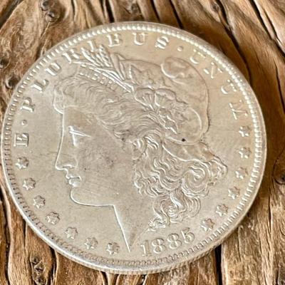 1885 Morgan Silver Dollar Coin
