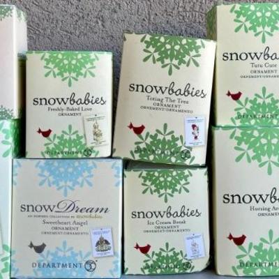 (10) Retired Department 56 Snowbabies Ornaments - Freshly Baked Love, Tutu Cute, And More