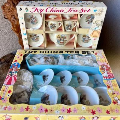 (2) Miniature Toy Tea Sets China IOB