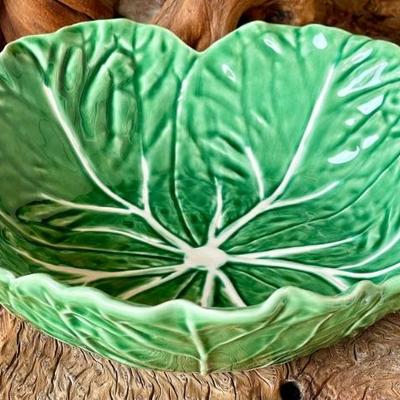 Bordello Pinheiro Green Cabbage Serving Bowl