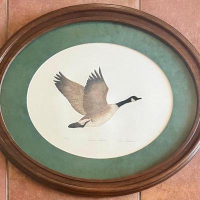 Chris Malmkvist Signed Limited Edition Etching " Autumn Flight" 59 Of 75