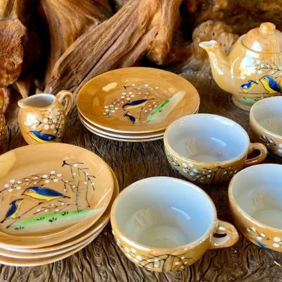 Vintage Miniature Japan Lusterware Tea Set - Not Complete