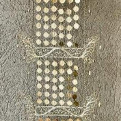 Philippines WWII Liberation Metal Folk Art Wall Hanging With Betel Box 1944-1945 Victory Coins Mosaic  (as Is)