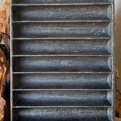 Antique No. 22 Solid Cast Iron 13" Corn Bread Stick Pan