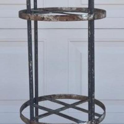 Vintage 3 Tier Solid Metal Plant Stand