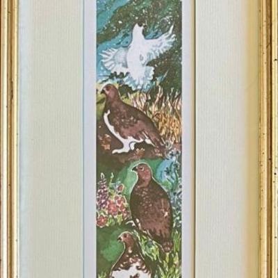 Jean Lowry Signed Limited Edition Grouse Print 21 Of 950