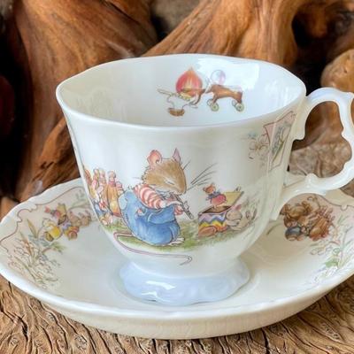 Royal Doulton " The Birthday" Cup And Saucer By Jill Barklem 1987