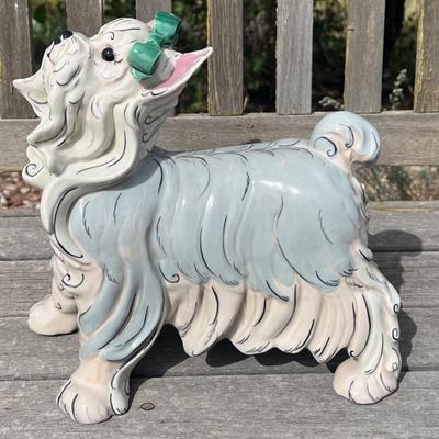 1940's Kay Finch " Puddin'" Yorkshire Dog  Ceramic Figurine