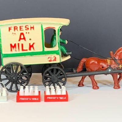 Cast Iron Horse Drawn Wagons