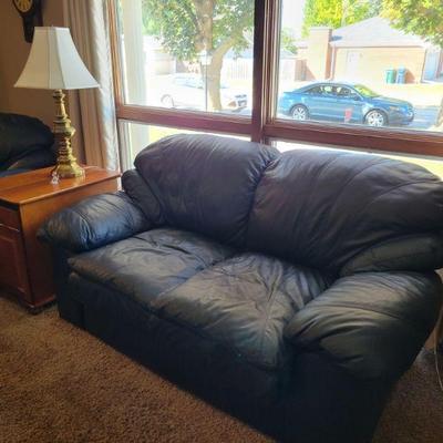 Leather Love Seat
