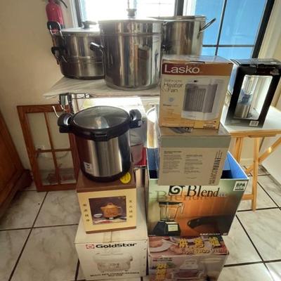 open box and unopened box appliances 