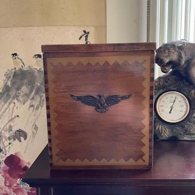 Wooden Eagle Box 
