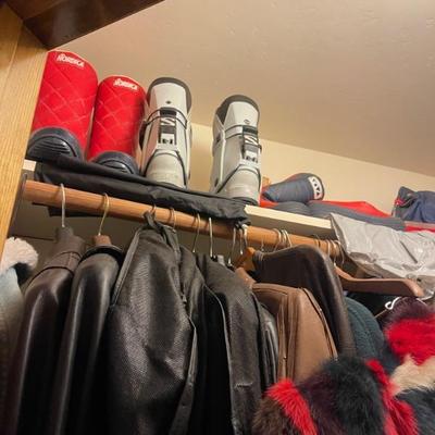 Ski suits retro and boots 