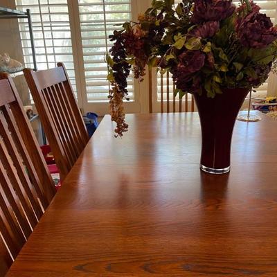 Dining table with extension 