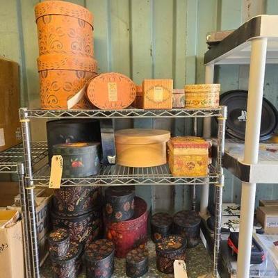 #3506 • Assorted Bob's Boxes Stackable Primitive and Design & Decor Boxes