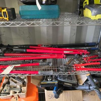 #4086 • (9) Assorted Bolt Cutters