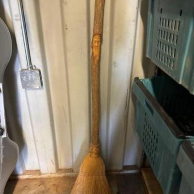#8018 • Broom with Craving on Handle