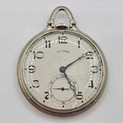 #1122 • 14KGF Illinois Pocket Watch
