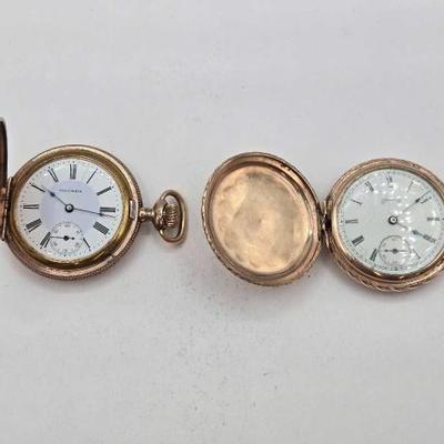 #1132 • (2) Columbia Pocket Watches