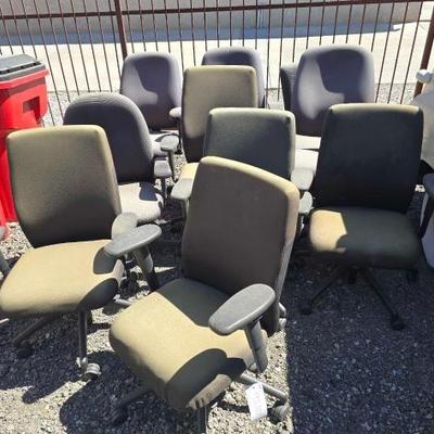 #90002 • (10) Rolling Office Chairs