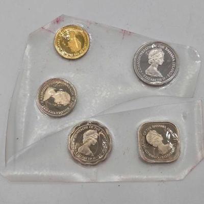 #1710 • (5) Bahama Foreign Currency Coins