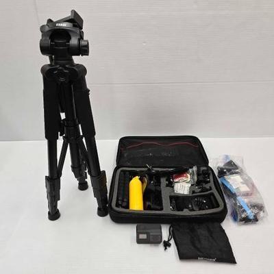 #1842 • GoPro Hero 5 with Neewer Accessory Kit and ESDDI Tripod