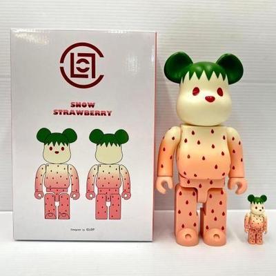 #1808 • NEW!!! Be@rbrick x CLOT Snow Strawberry Set
