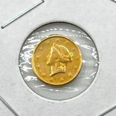 #1202 • 1851 $1 Gold Liberty Head Coin