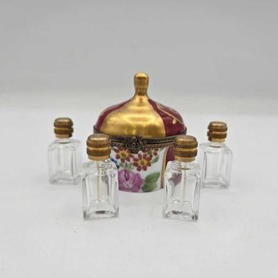 #1958 • Limoges France Bottle Trinket Box