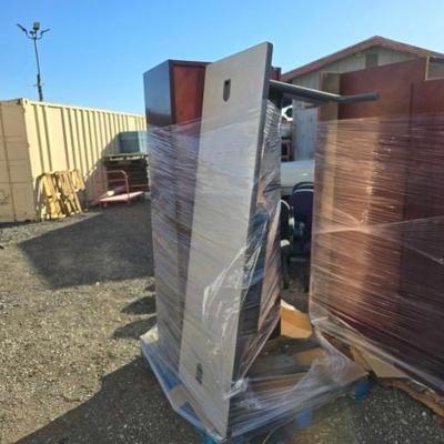 #80832 • Metal Desk and Wooden Desk