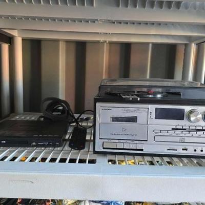 #10568 • DVD Player and Record Player
