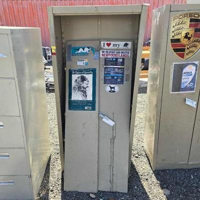 #80410 • Metal Cabinet with Broken Doors