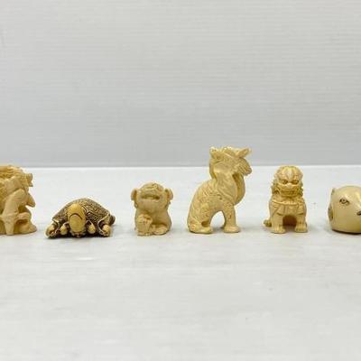 #1904 • (6) Netsuke Figurines