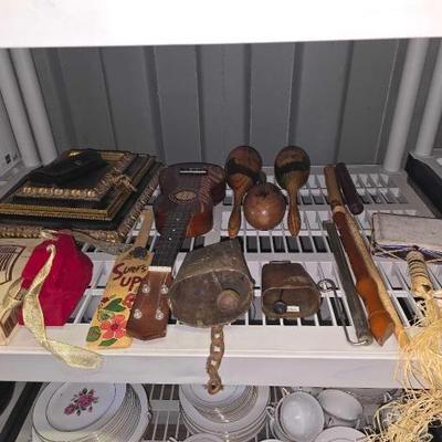 #10040 • Instruments, Necklace, Picture Frame Keepsake Box, and Glasses
