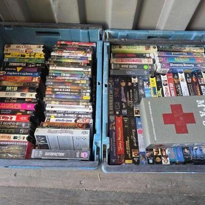 #10006 • Assorted DVDs and VHS Tapes
