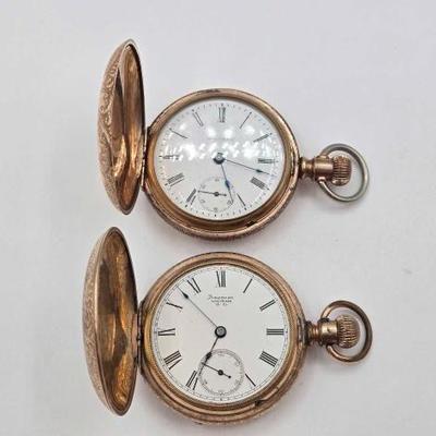 #1128 • (2) Waltham Pocket Watches
