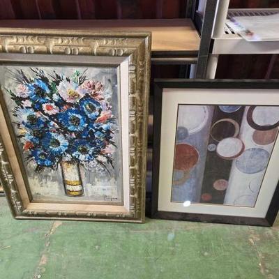 #6804 • (2) Framed Wall Art